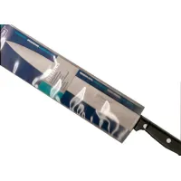 Vleesmes 25 cm lemmet zwart heft Tramontina